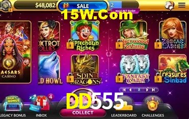 Sessão de jogo em andamento no aplicativo DD555 para Android